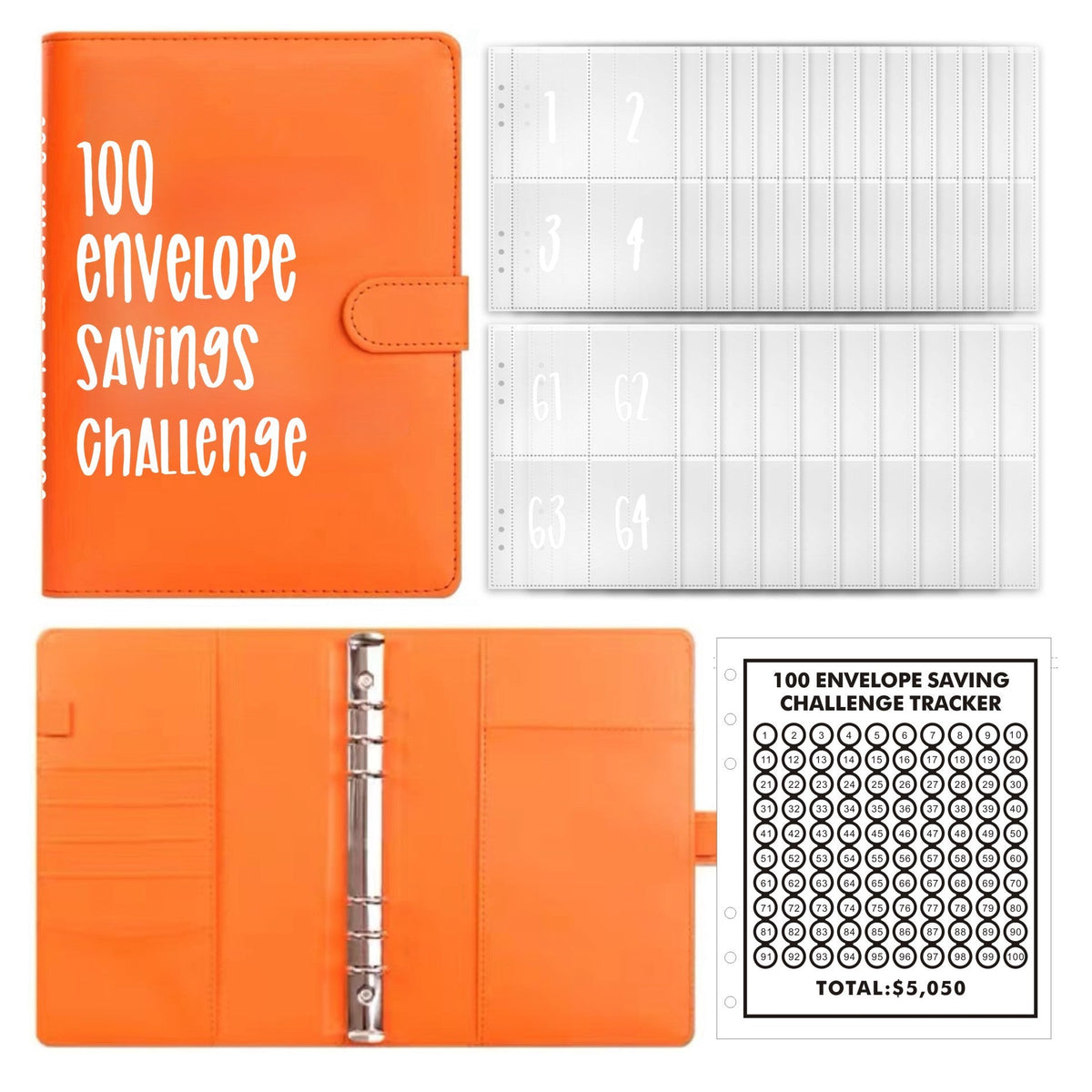 🔥BEST NEW YEAR GIFT £8.99!!🎁100 Envelope Savings Challenge Book💷