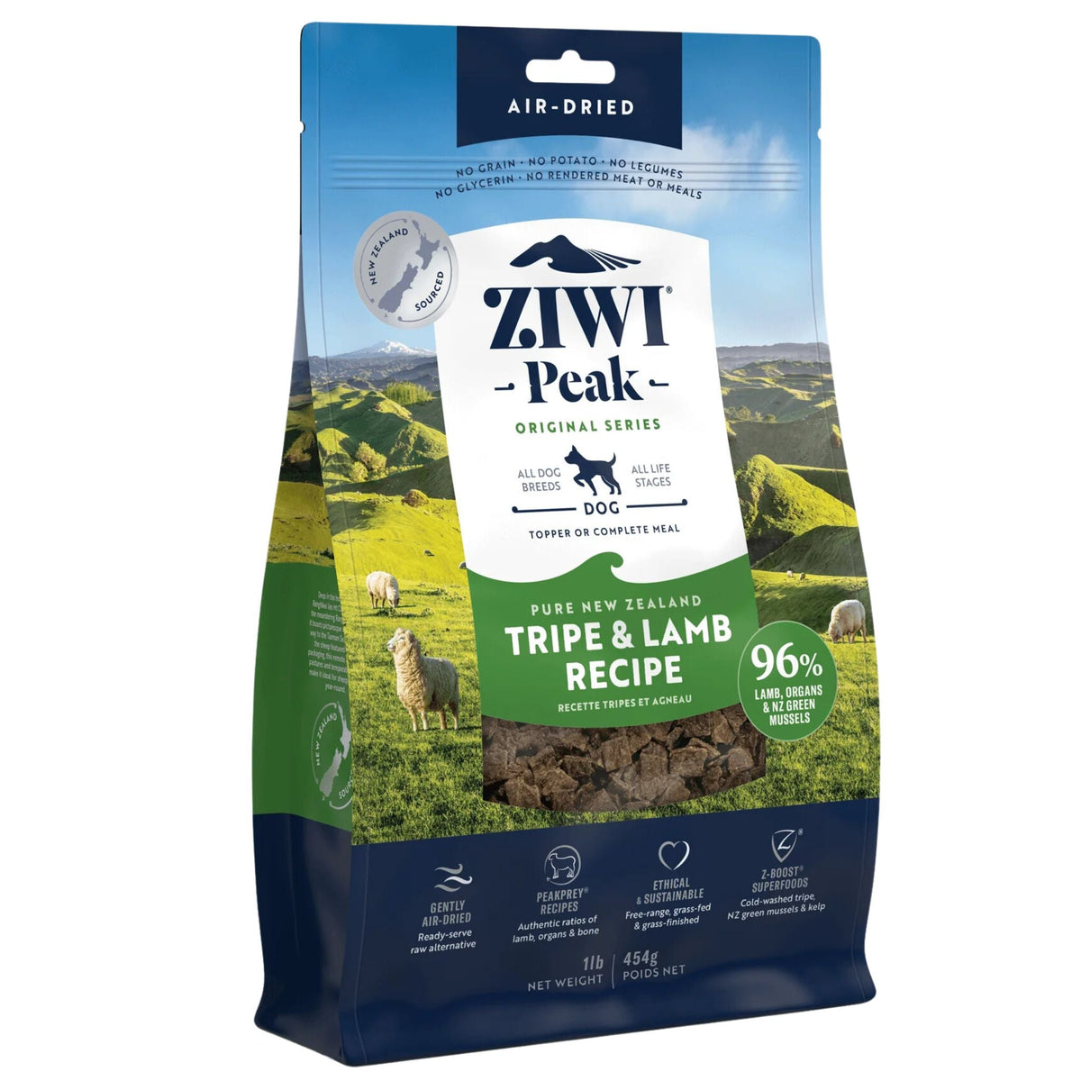 ZIWI Peak Dog Food Air Dried Tripe & Lamb