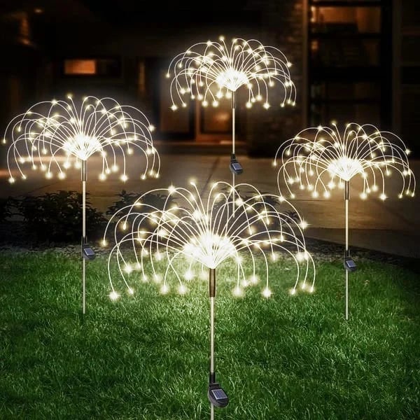 ✨Last Day Sale - 50% OFF🔥Waterproof Solar Garden Fireworks Lamp