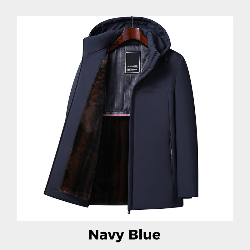 🎅 Xmas Sales: 54% OFF🖤Men’s Thermal Thick Hooded Parka Coat
