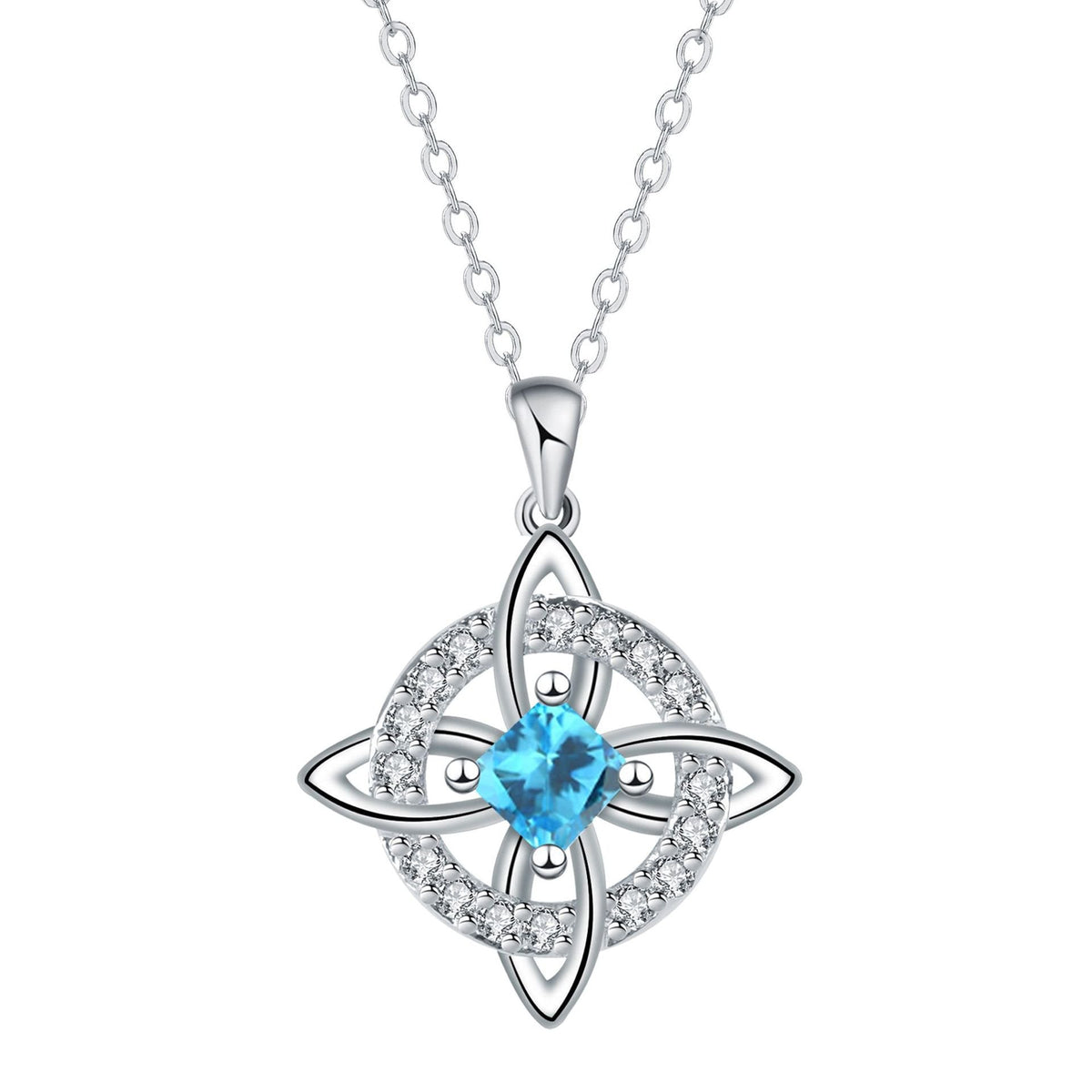 Mystical Birthstone Witches Knot Necklace – Natural Crystal🔮💞Protect Your Loved Ones
