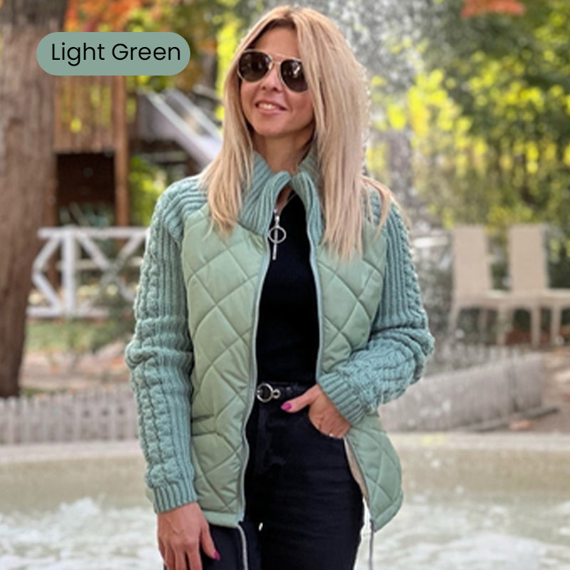 š„Last Day Sale 70% OFFš„°2026 New Women's Knit Patchwork Puffy Jacket