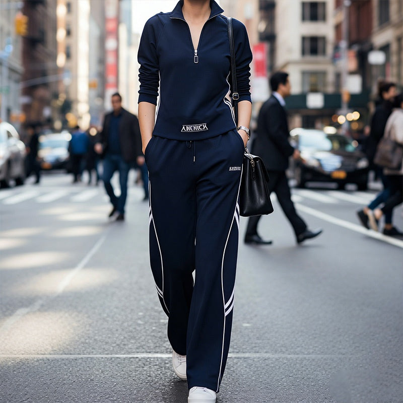 🩷Limited Sale 50% OFF🩷Women's Half-Zip Casual Tracksuit Set