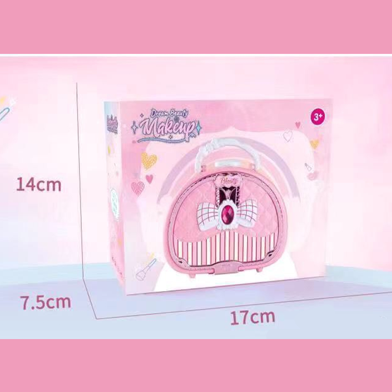 👧Gift Idea-50% OFF💄💕Kids Washable Makeup Toy Set with Portable Pink Handbag
