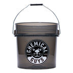 Heavy Duty Ultra Clear Detailing Bucket, 4.25 Gal, Smoked Obsidian Black