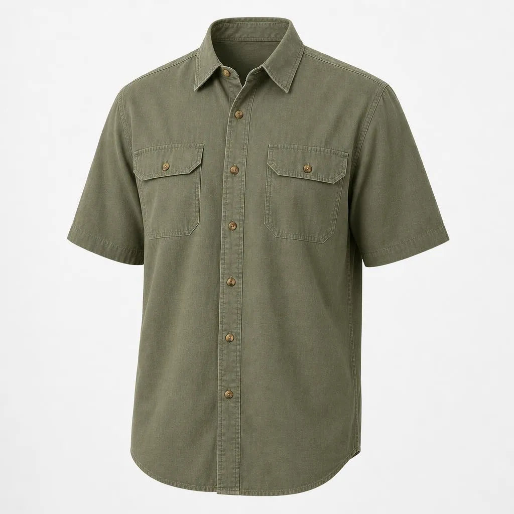 🎁10 Pack for $34.99⚡- Men’s Short Sleeve Utility Work Shirt