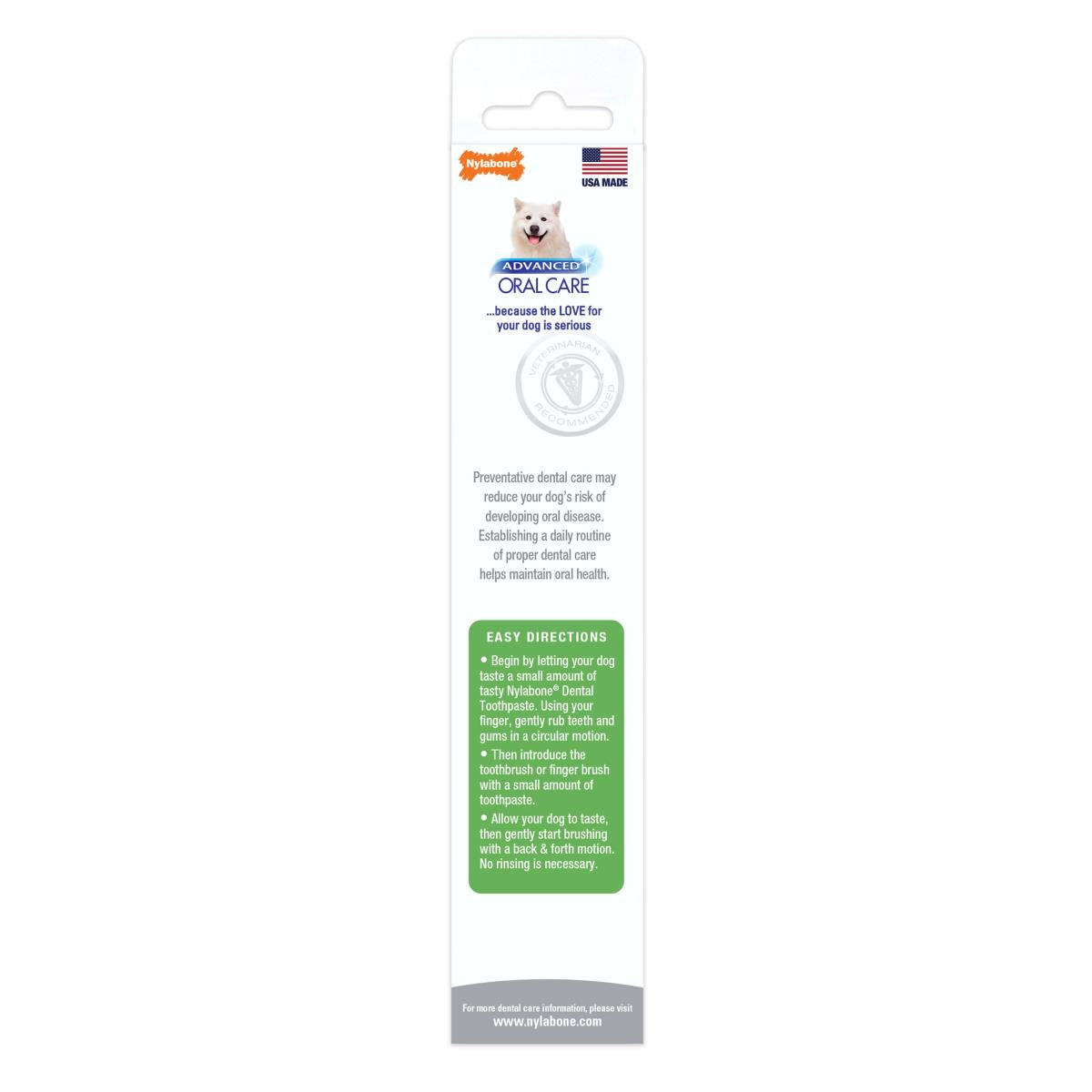 Nylabone Advanced Oral Care Natural Toothpaste Peanut