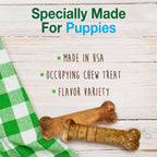 Nylabone Natural Healthy Edibles Dog Chew Treats Long Lasting Puppy Variety Pack