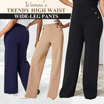 👖LAST DAY - 49% OFF!!✨High-Waist Wide Leg Pants – Figure-Flattering, 3 Adjustable Lengths & Super Stretch 🏃‍♀️