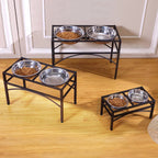 Dual Elevated Raised Pet Feeder