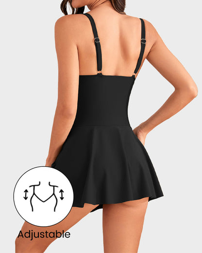 👙Last Day Sale 60% OFF💃Women's One Piece Tummy Control Tie Knot Swimsuit