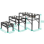 Dual Elevated Raised Pet Feeder