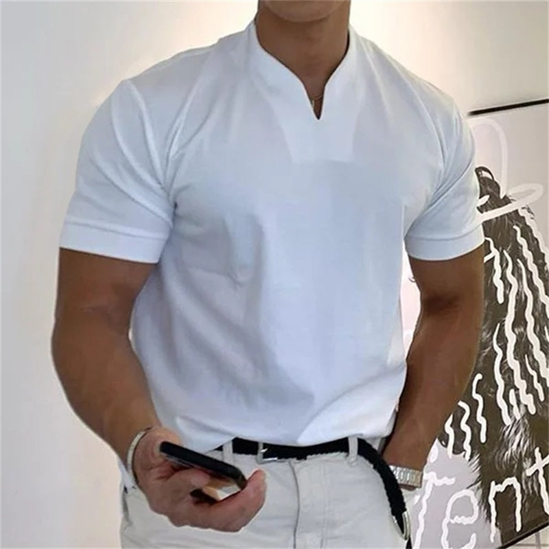⏰ Now Only 60% OFF! 👕Men Gentlemans Business Short Sleeve Fitness T-shirt