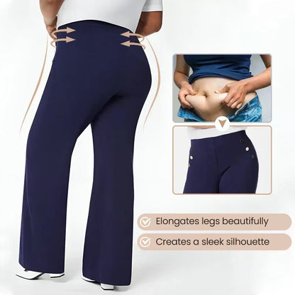 👖LAST DAY - 49% OFF!!✨High-Waist Wide Leg Pants – Figure-Flattering, 3 Adjustable Lengths & Super Stretch 🏃‍♀️