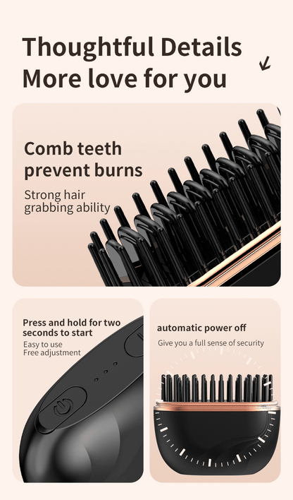 ⚡Limited Sale 50% OFF⚡Mini Cordless Hair Straightener Comb