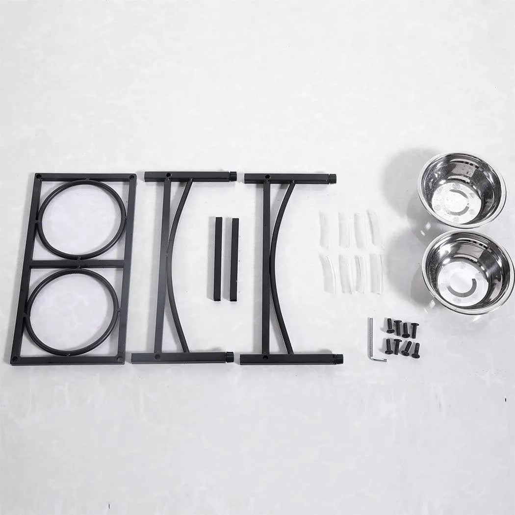 Dual Elevated Raised Pet Feeder