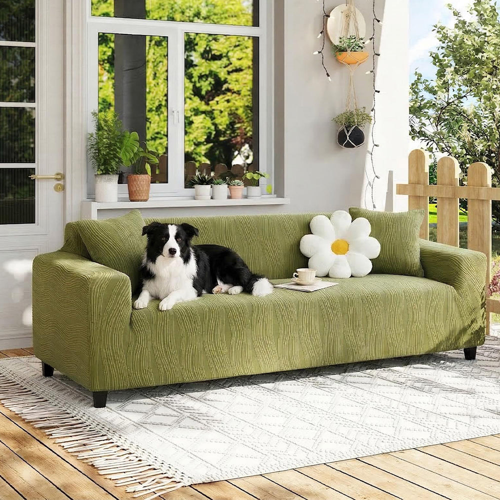 Jacquard Stretch Full-Cover Anti-scratch Couch Cover