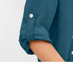 Limited Deal 8-Pack Women's Crinkled Roll-Tab Button Front Blouses