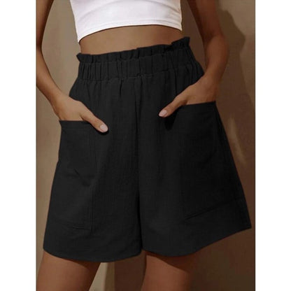 🔥Hot Sale - Women's Cotton High Waist Pocket Shorts