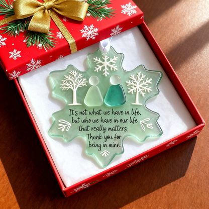 🌊Snowflake-Shaped Sea Glass Friendship Decor💝Shaped by Nature & Crafted by Hand!
