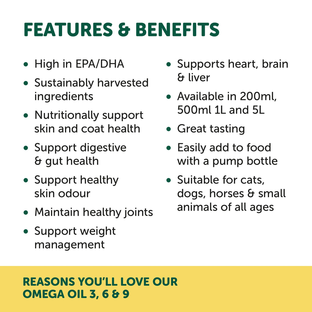 NAS - Omega 3, 6, 9 Oil for Dogs 500mL