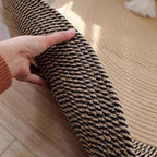 Nordic Handwoven Durable Cat Scratch Mat Rug with Fringe