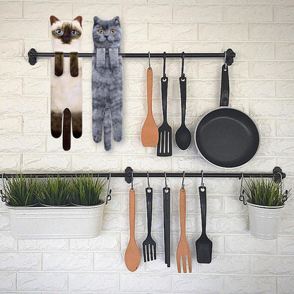 🎁 Christmas Sale 50% OFF🎅 Funny Cat Hand Towels🐱