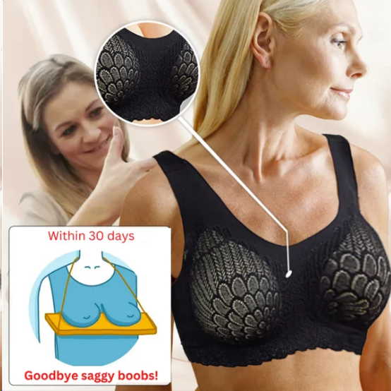 🌷💥Buy 1 Get 1 Free🔥Latex 4.0 Graceful Anti-saggy Breathable Lace Plus-size Bra
