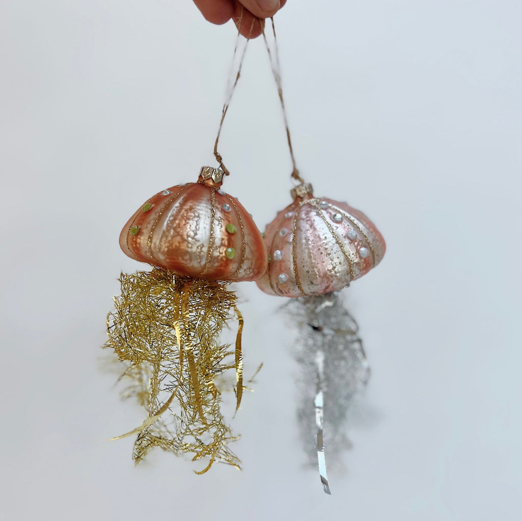 Tinsel Jellyfish Ornaments