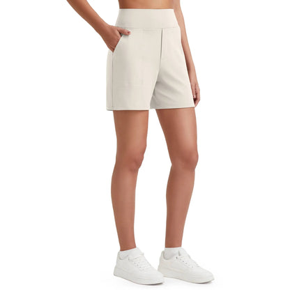 ⏳HOT SALE 70% OFF🔥 Women's High-Waist Bermuda Shorts with Pockets 🎯 | Running Yoga Casual Activewear 😎 | Buy 2 FREE Shipping – UK Stock! 🇬🇧