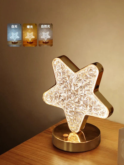 🎁Christmas Sale 50% OFF!!🎄50K+ SOLD! ✨Rechargeable Luxury Crystal LED Night Light Lamp