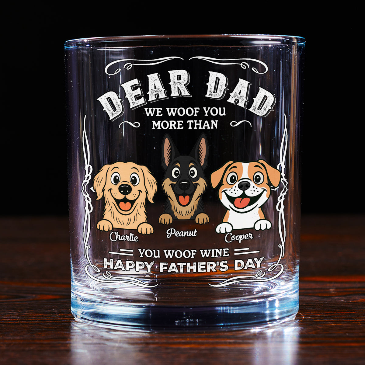 More Than You Woof Wine - Personalized Whiskey Glass