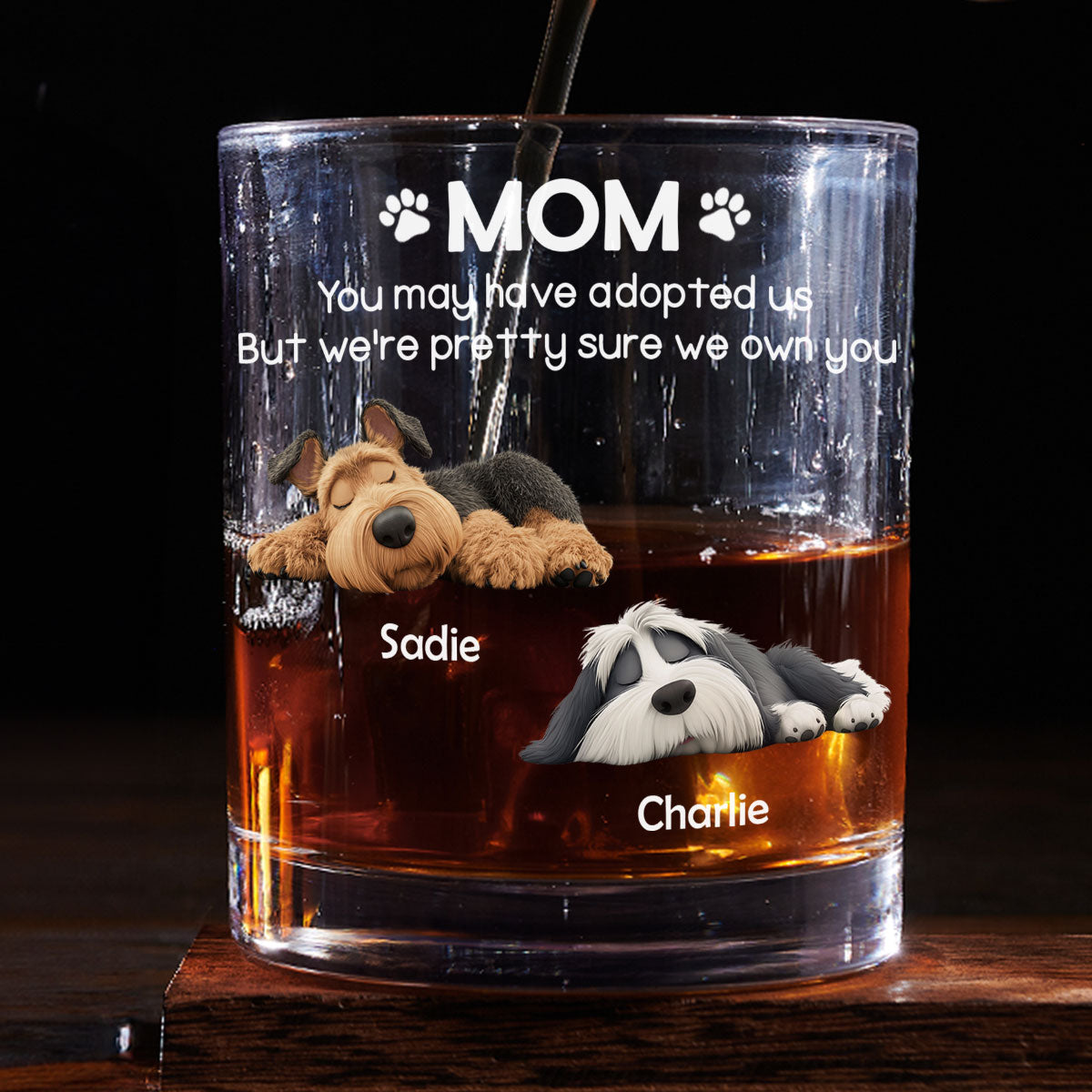 I Own You For Sure Version 2 - Personalized Whiskey Glass