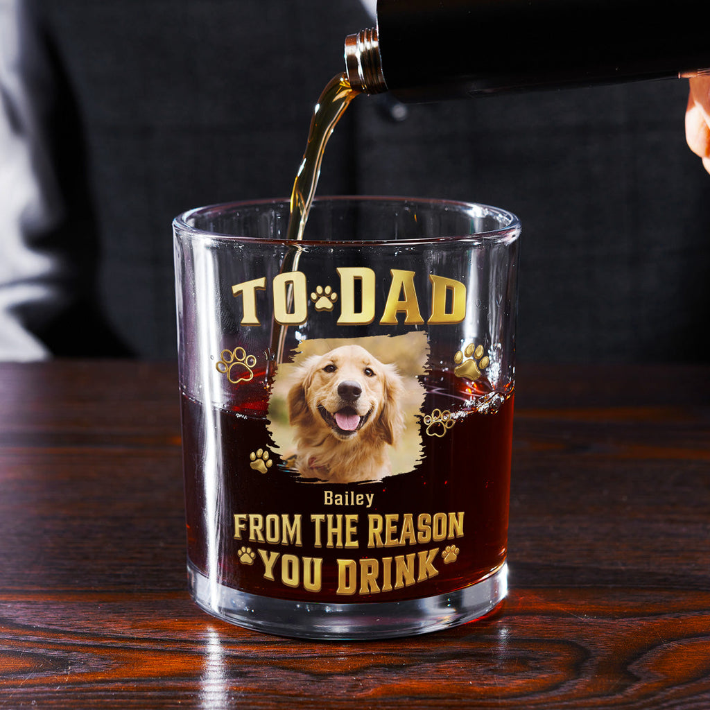 The Reasons You Drink Photo - Personalized 3D Effect Whiskey Glass