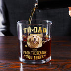 The Reasons You Drink Photo - Personalized 3D Effect Whiskey Glass