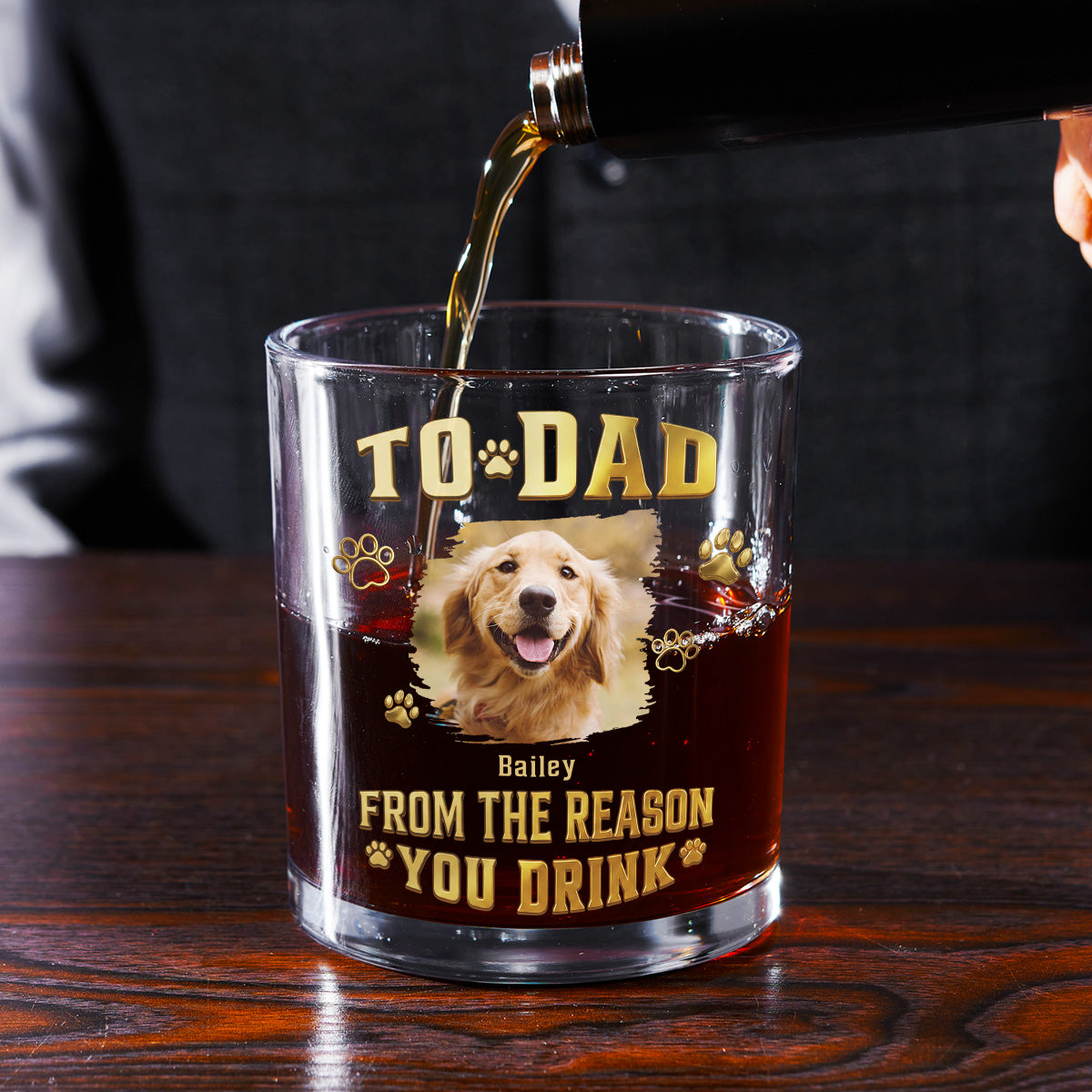 The Reasons You Drink Photo - Personalized 3D Effect Whiskey Glass
