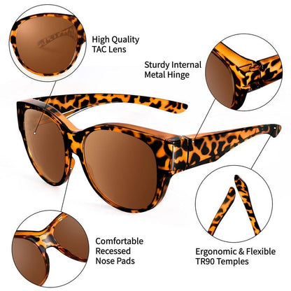 🏖️LIMITED SALE：ONLY ￡6.99!!😎UV400 Protection Fit Over Glasses Sunglasses