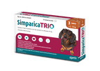 Simparica Trio For Dogs 5.1kg - 10kg x 3 Tablets (Caramel)