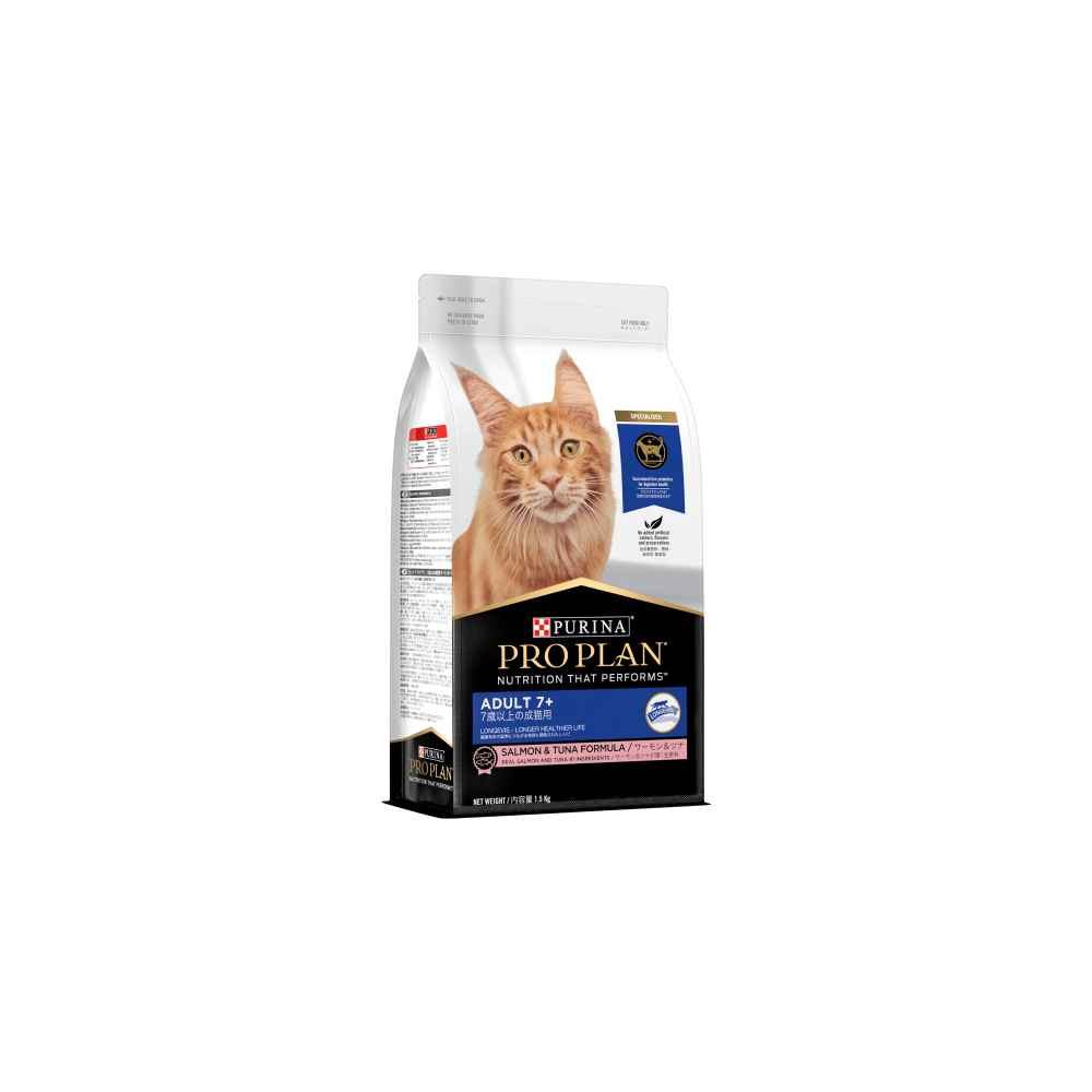 Purina Pro Plan Adult 7+ Salmon & Tuna Dry Cat Food 1.5kg
