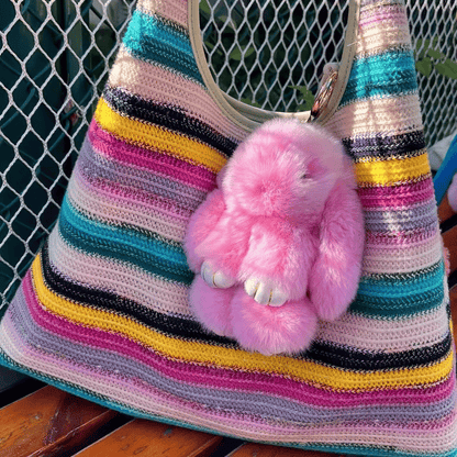 💕Early Bird Special Offer: 60% OFF🐰 Handmade Soft Bunny PomPom Charms