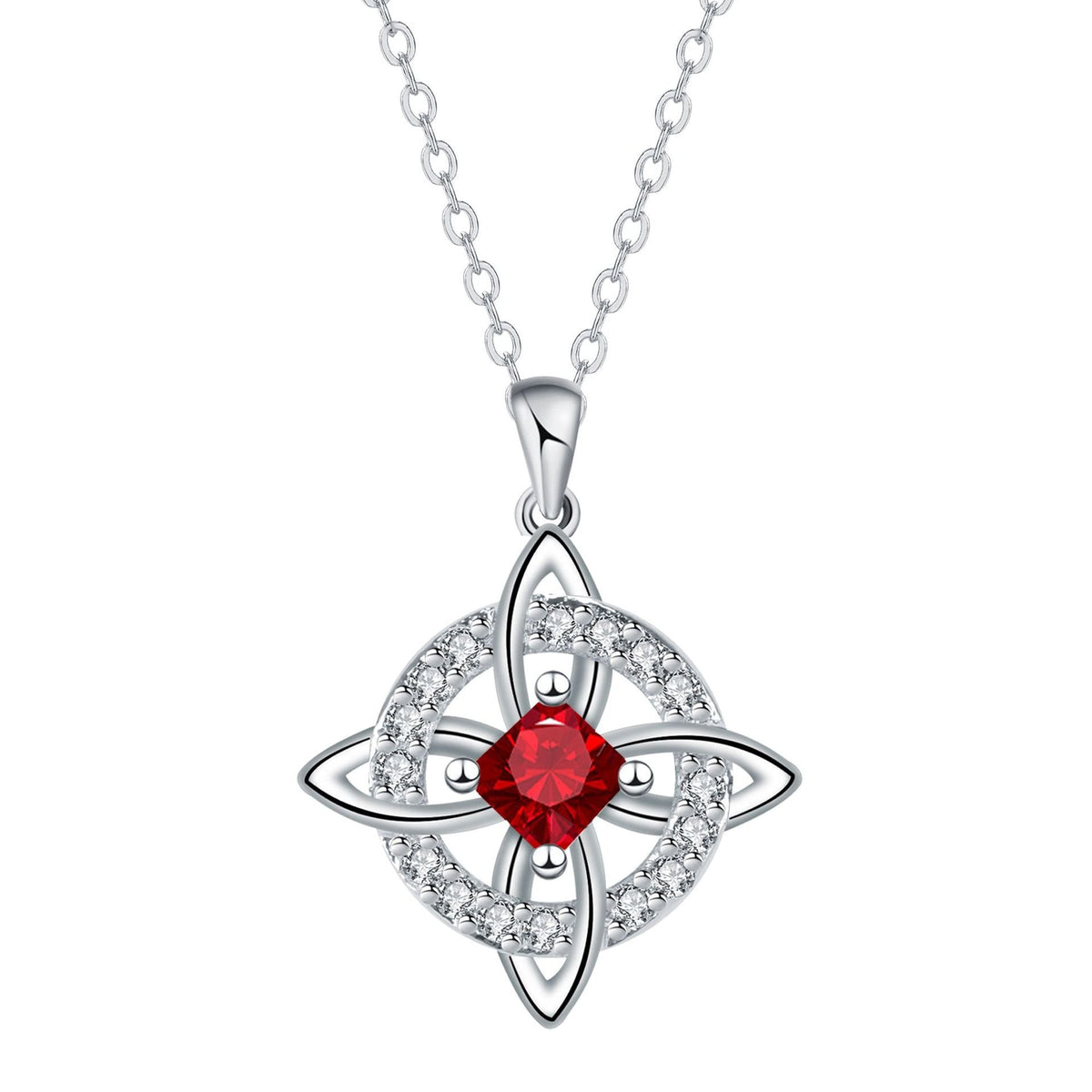 Mystical Birthstone Witches Knot Necklace – Natural Crystal🔮💞Protect Your Loved Ones