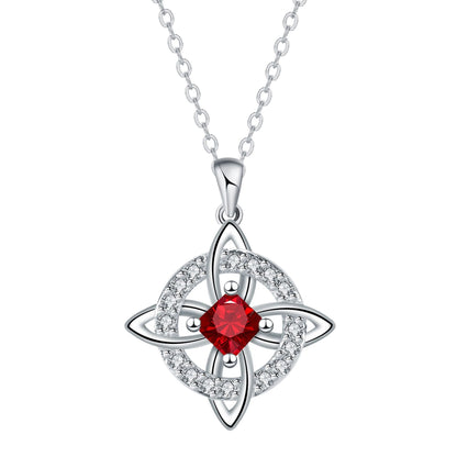 Mystical Birthstone Witches Knot Necklace – Natural Crystal🔮💞Protect Your Loved Ones