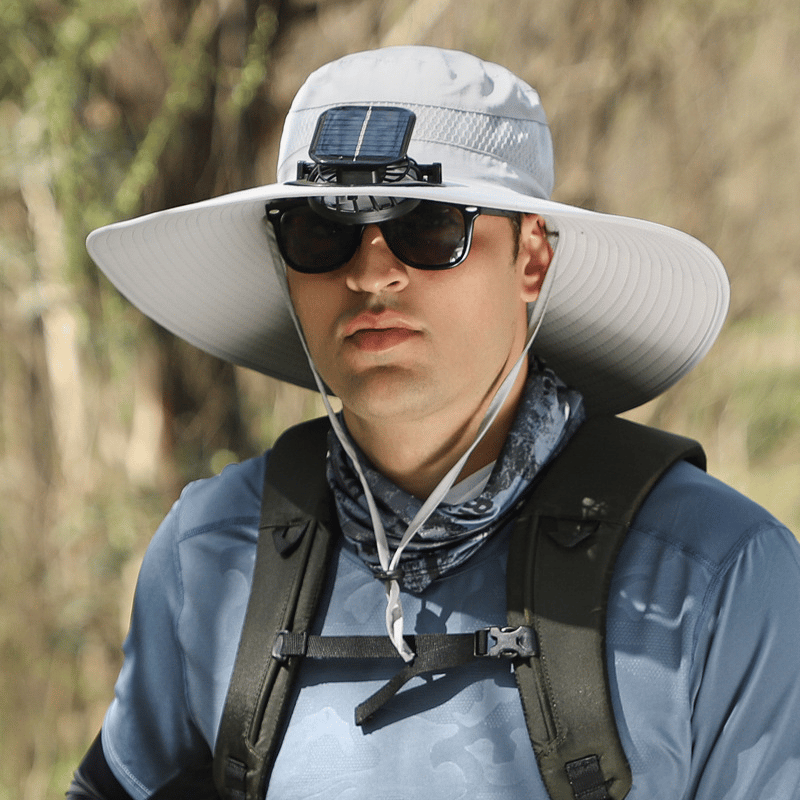 🎁LIMITED SALE 82% OFF !☀2025 New Ultralight Solar Fan Sun Hat – Lighter Than a Baseball!⚾(Only 11oz)