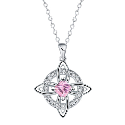 Mystical Birthstone Witches Knot Necklace – Natural Crystal🔮💞Protect Your Loved Ones