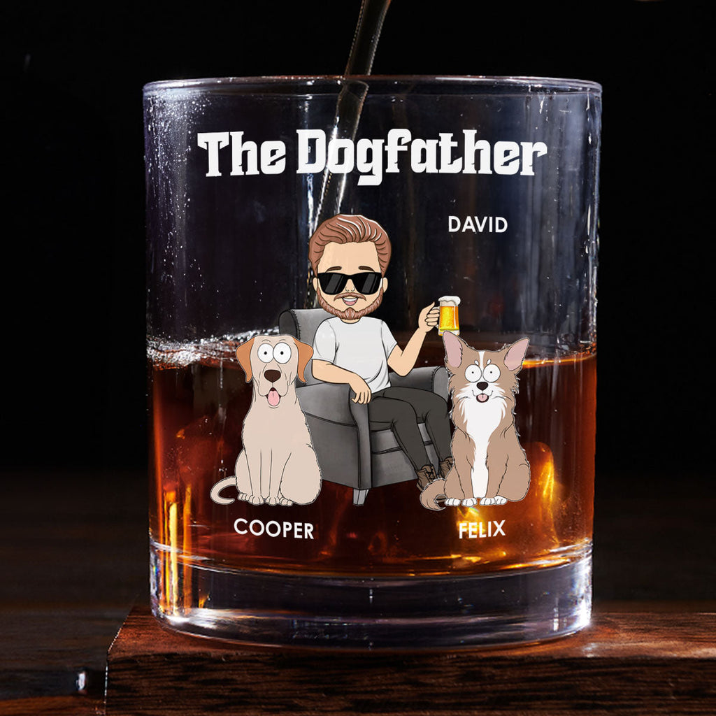The Dogfather - Personalized Whiskey Glass