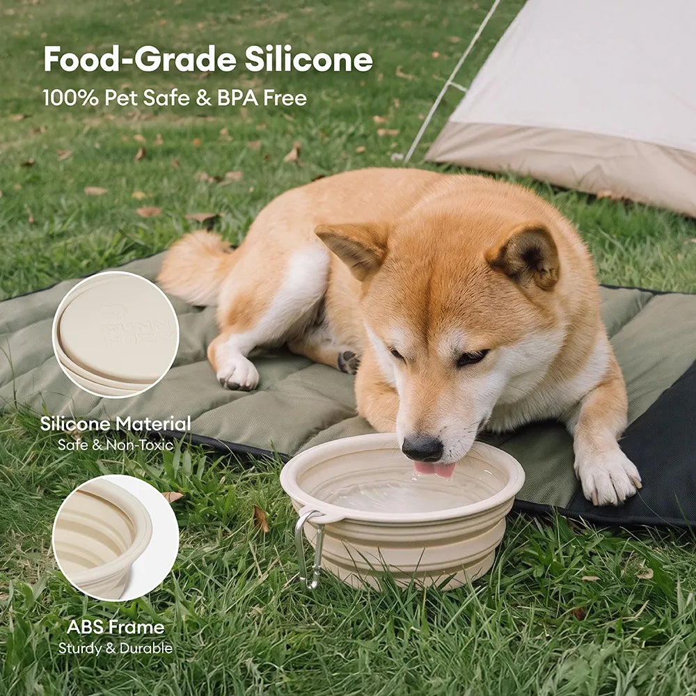 Collapsible Silicone Dog Bowl-Urban Roaming