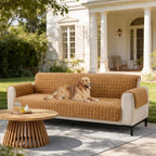One-Piece Soft Pet-Friendly Short Plush Sofa Protection Non-Slip Couch Cover