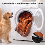 Large Waterproof Orthopedic Bolster Dog Sofa Bed - LuxeNest