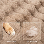 Ultra-Soft Ribbed Plush Removable Donut Orthopedic Dog Bed with Pillows - Cozy Nest