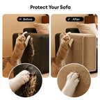 Adjustable Faux Sisal Scratch-Resistant Sofa Armrest Protector Cover for Cats